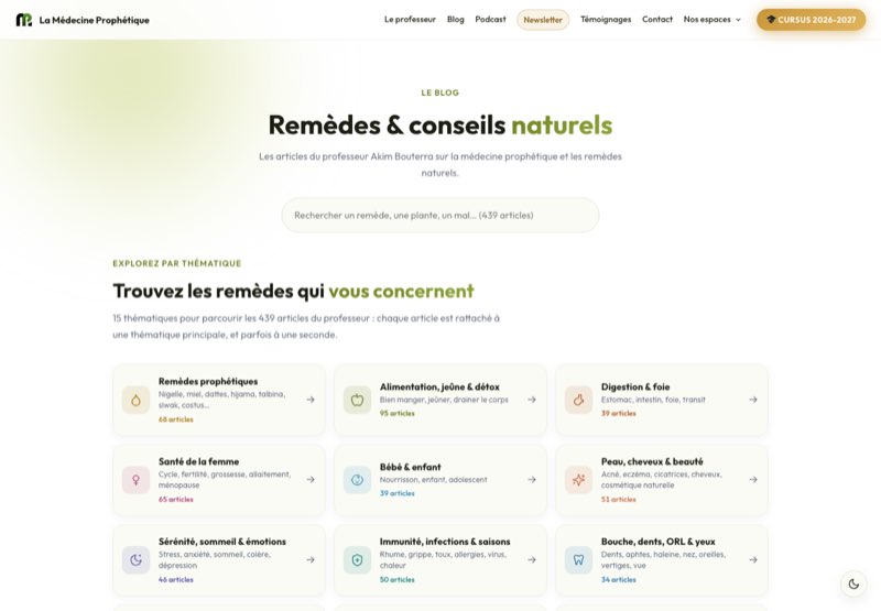 Blog 15 thématiques
